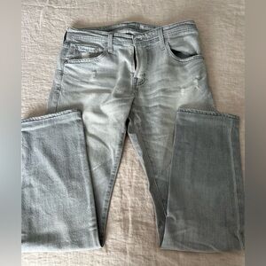 ADRIANO GOLDSCHMIED Men’s Size 31 Regular Light Grey Blue Denim Jeans